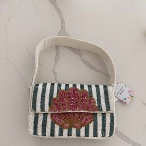 Viral shell beaded shoulder bag